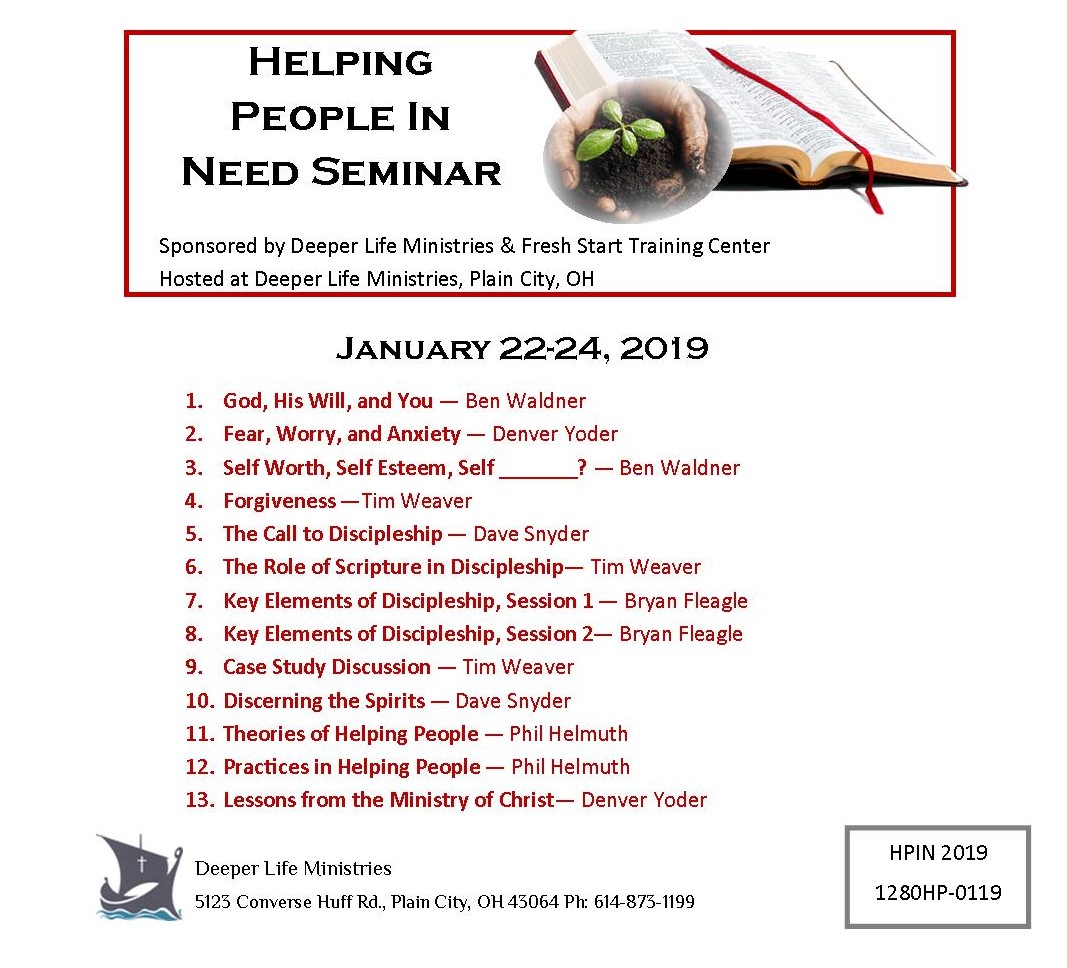 HELPING PEOPLE IN NEED SEMINAR 2019 - Click Image to Close